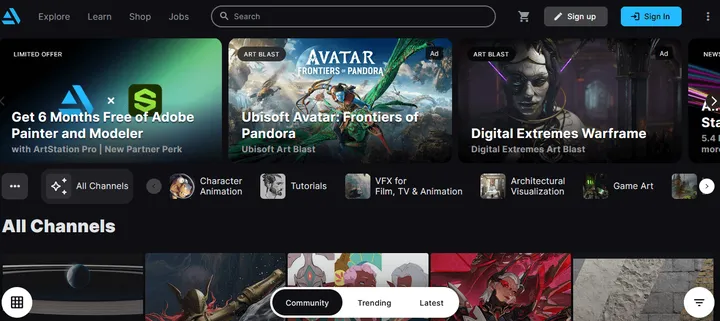 artstation 截图1