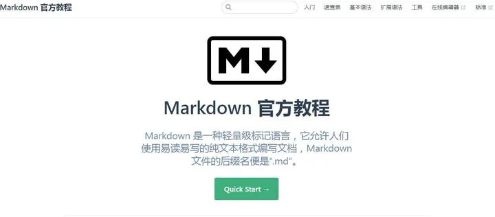 Markdown官方教程 截图1