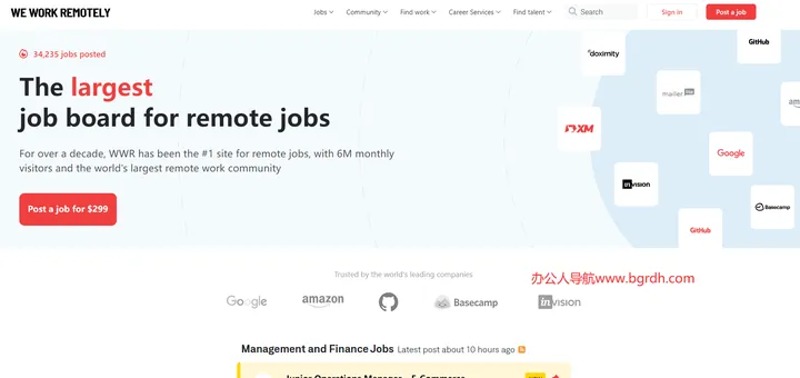 WeWorkRemotely 截图1