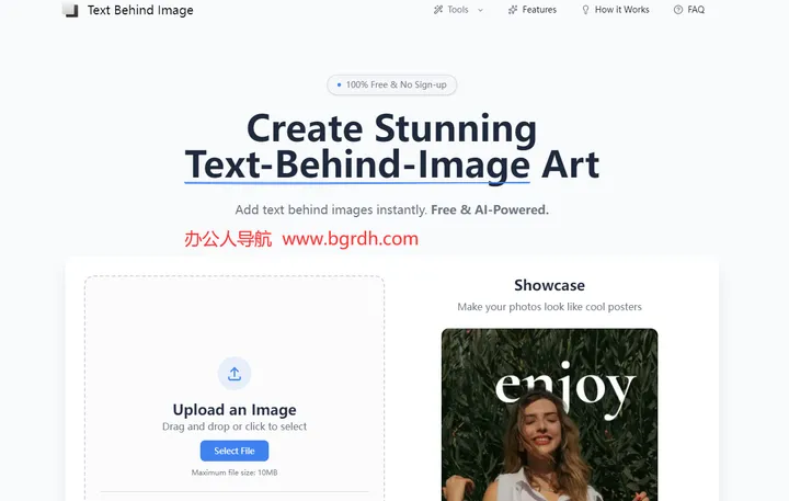 Text Behind Image 截图1