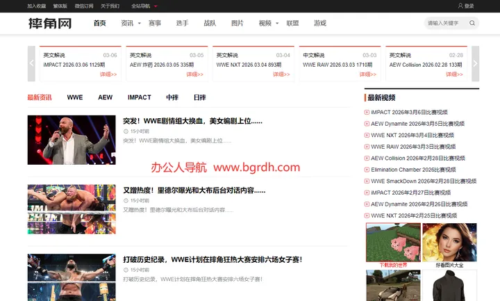 摔角网 截图1